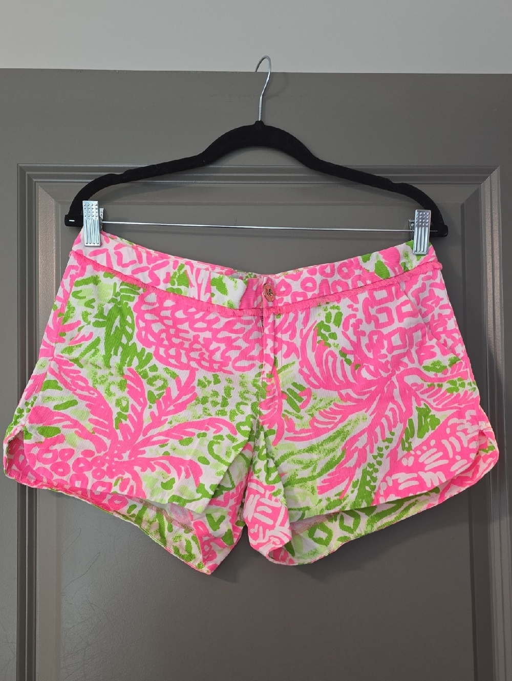 Lilly Pulitizer Adie Shorts Pink Sunset Home Slice